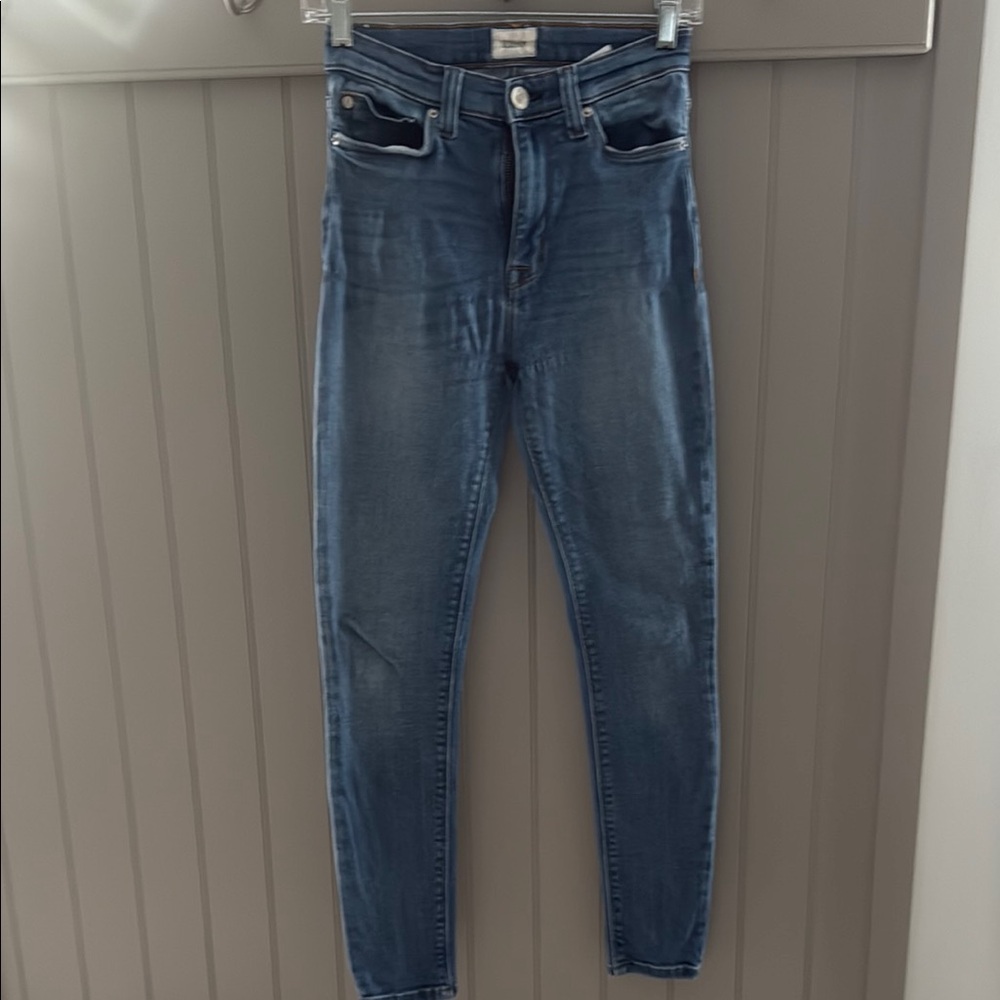 Hudson Jeans Blue Skinny Fit High Waist Denim